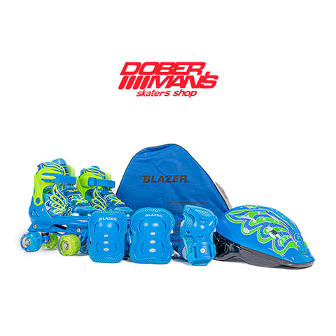 Patines Blazer GF Butterfly Blue Quads combo - Doberman's Skaters Shop