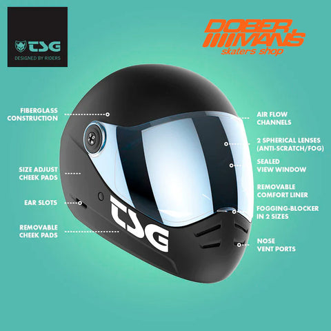 Casco TSG Pass 2.0 Helmet Downhill 2024 - Doberman's Skaters Shop