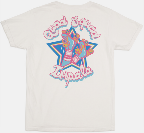 Playera Impala Quad Squad Tee Blanco - Doberman's Skaters Shop