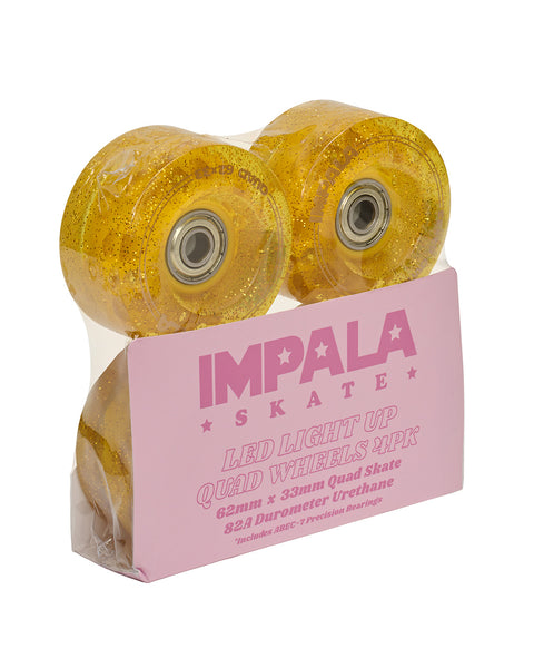 Ruedas LED Impala Roller Light up Gold - Doberman's Skaters Shop