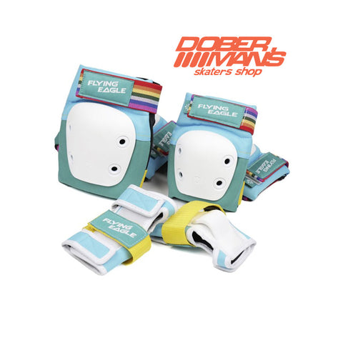 Protecciones Flying Eagle Valiant Blue - Doberman's Skaters Shop