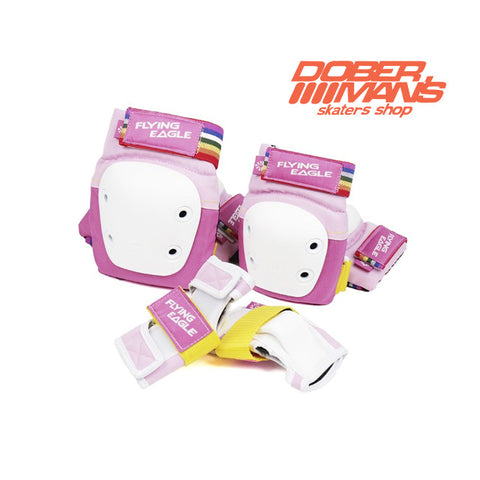 Protecciones Flying Eagle Valiant Pink - Doberman's Skaters Shop