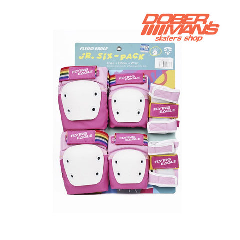 Protecciones Flying Eagle Valiant Pink - Doberman's Skaters Shop