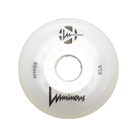 Ruedas Patines 80mm White Luminous LED FR Skates