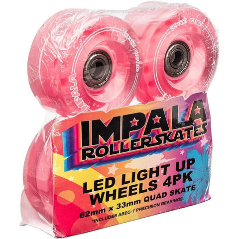 Ruedas LED Impala Roller Light Up Red - Doberman's Skaters Shop