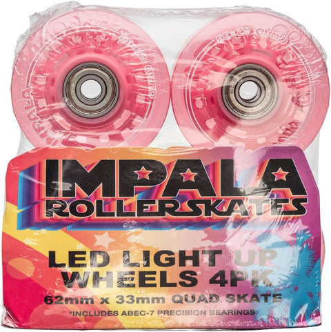 Ruedas LED Impala Roller Light Up Red - Doberman's Skaters Shop