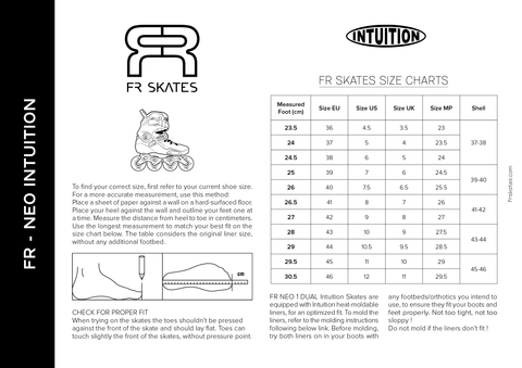 Patines FR Skates Neo 1 80 intuition Black