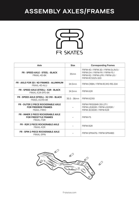 Tornillo rockeable FR skates Spin 2024