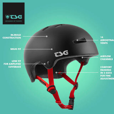 Casco TSG Superlight Black 2026 Marca suiza