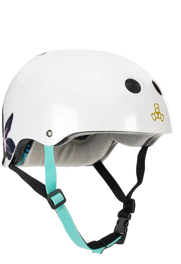 Casco Triple Eight 8 Brainsaver Certificado Floral