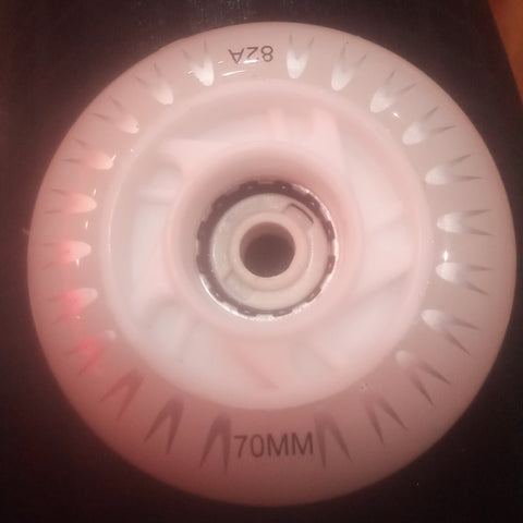 Ruedas LED Roadshow 70mm - Blanco