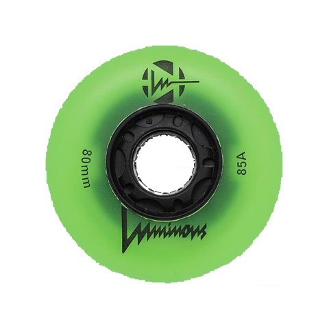 Ruedas Patines 80mm Green-Verde Luminous LED FR Skates