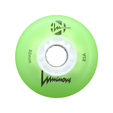 Ruedas Patines 80mm Lime Luminous LED FR Skates