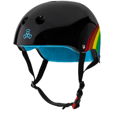 Casco Triple Eight 8 Certificado Black Rainbow