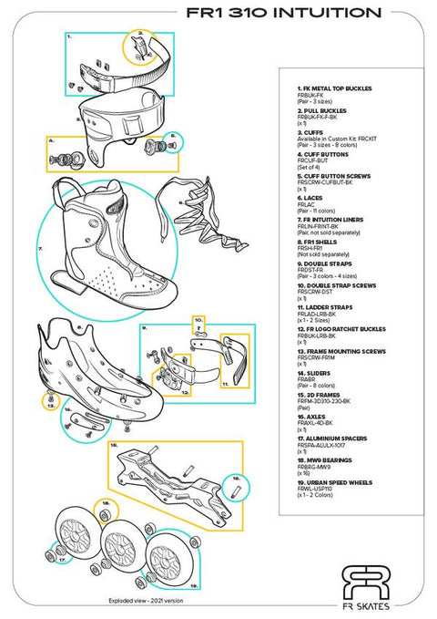 Patines FR Skates FR1 310 Deluxe Intuition