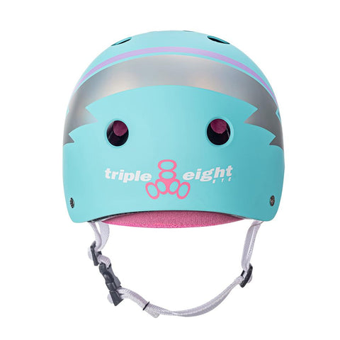 Casco Triple 8 Certificado Teal Hologram