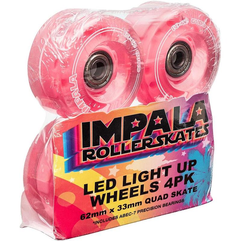 Ruedas LED IMPALA Roller Light up Red