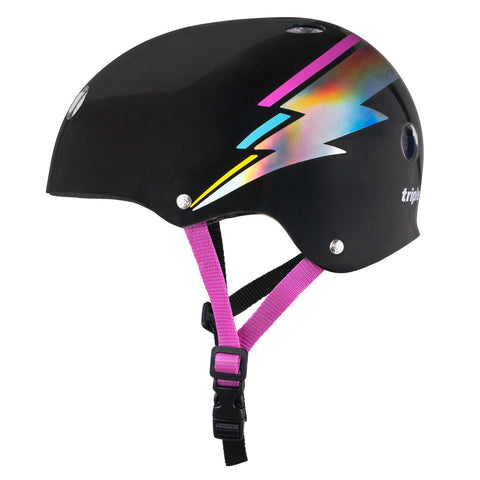 Casco Triple Eight 8 Certificado Black Holo